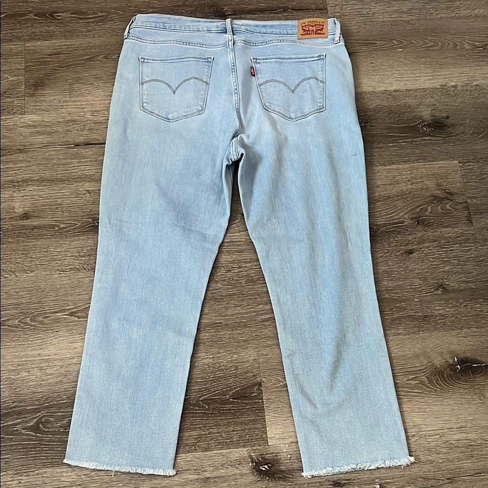 Levi's Blue Ankle Cropped Jeans size 24 EUC - Picture 5 of 7